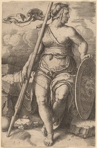 Pallas Atina by Lucas van Leyden
