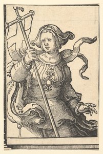 Frig Sibyl, Sibyls serisinden, yaklaşık. 1530. by Lucas van Leyden