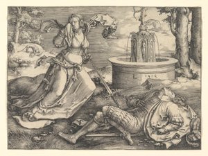Pyramus ve Thisbe, 1514. by Lucas van Leyden