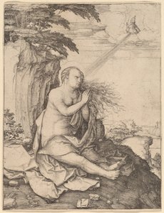 Çölde Aziz Mary Magdalene by Lucas van Leyden
