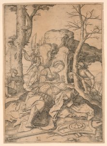 Samson ve Delilah by Lucas van Leyden