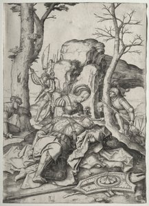 Samson ve Delilah by Lucas van Leyden