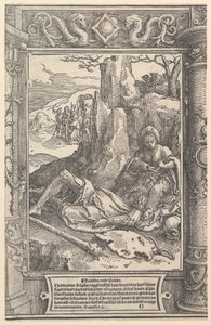 Samson ve Delilah, yak. 1517. by Lucas van Leyden