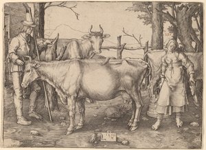 Sütçü Kız by Lucas van Leyden
