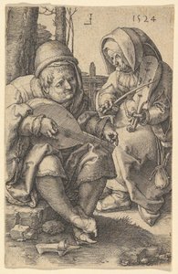 Müzisyenler, 1524. by Lucas van Leyden
