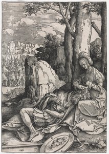 Kadınların Gücü: Samson ve Delilah by Lucas van Leyden