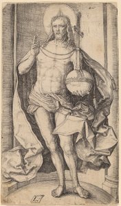 Sol Elinde Küre ve Haçla Duran Kurtarıcı by Lucas van Leyden