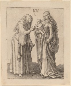 Bakire ve Aziz Anna by Lucas van Leyden