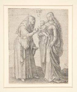 Çocuklu Bakire ve Aziz Anne by Lucas van Leyden