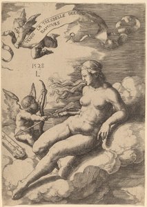 Venüs ve Aşk Tanrısı by Lucas van Leyden