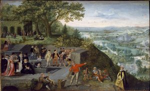 İmparator II. Rudolf bir içme küründe (tuval üzerine yağlı boya, c.1593)