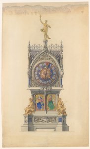 Emaye Saat Tasarımı, ca. 1882. by Lucien Falize
