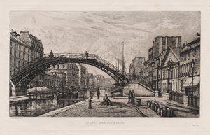 Paris'teki Quai Jemmapes, 1881. by Lucien Gautier