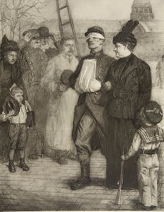 Yaralıları Selamlamak by Lucien Hector Jonas