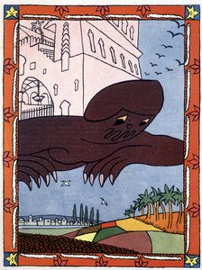 Bir Dahi - "" Binbir Gece Masalları"nda hasta. Lucien Laforge tarafından (1889-1952)