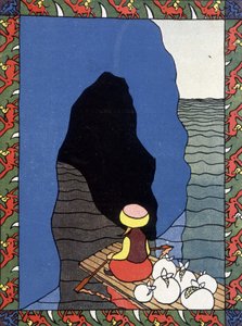 Denizci Sinbad (Sindbad) salında - 'Les 1001 nuits'te