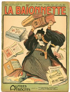 "La Baionnette"in Kapağı, Renklerde Hiciv by Lucien Metivet