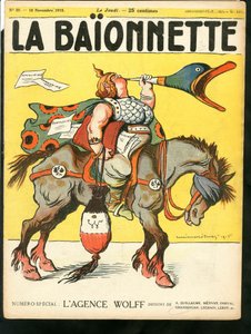 "La Baionnette" Kapağı, Renkli Hiciv by Lucien Metivet
