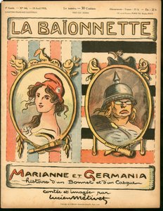 "La Baionnette" Kapağı, Renklerle Hiciv by Lucien Metivet
