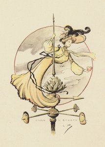 Rüzgar gülü çalışması (renkli taş) by Lucien Metivet