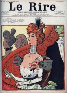 Tiyatrodaki Kadın - le rire du 12 mars 1898 (gravür) by Lucien Metivet