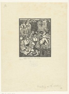 Boaz'ın On İhtiyarla Buluşması by Lucien Pissarro