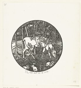 otlayan geyik by Lucien Pissarro