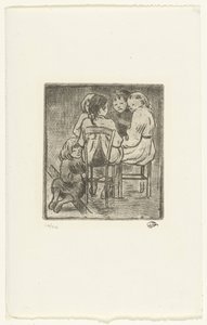 Beş kişilik kız grubu by Lucien Pissarro