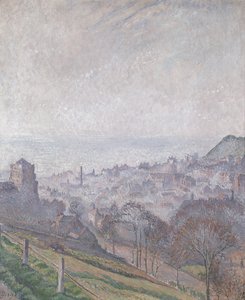 Hastings: Sis, Güneş ve Duman, 1918 by Lucien Pissarro