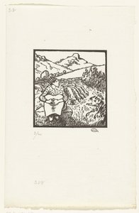 çoban Bergere C.O. Mont Turu by Lucien Pissarro
