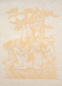 Resim 25: La Ronde, 1893. by Lucien Pissarro
