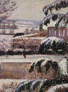 Kar izlenimi, Eragny by Lucien Pissarro
