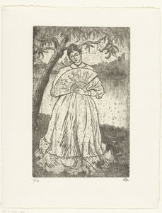 hayranı olan kadın by Lucien Pissarro