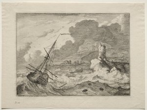 Denizde Fırtına, 1701. by Ludolf Backhuysen