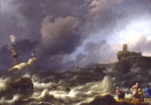 Fırtına, 17. yüzyılın sonlarında by Ludolf Backhuysen I
