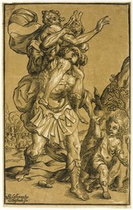 Aeneas Babasını Taşıyan Anchises