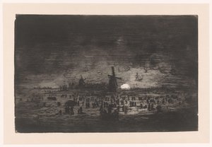 Yel Değirmenleri ve Patenciler ile Hollanda Kış Manzarası Yel değirmenleri ve patenciler ile Hollanda kış manzarası by Ludovic Napoléon Lepic