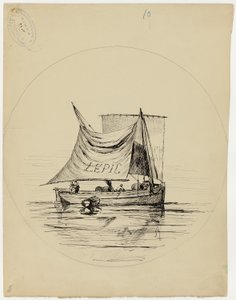 E. Leveille için Plaka Tasarımı by Ludovic Napoléon Lepic