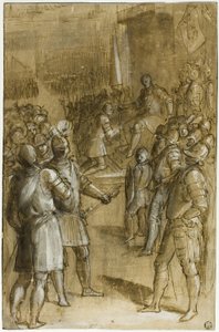 Cosimo I için Toskana Birliklerinin Yeniden Düzenlenmesi Çalışması by Ludovico Buti