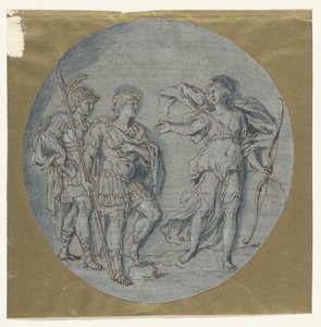 Diana, Aeneas ve Achates ile konuşuyor by Ludovico Gimignani