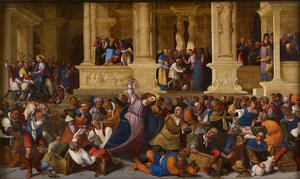 Mesih, Para Değiştiricileri Tapınaktan Çıkarıyor by Ludovico Mazzolino