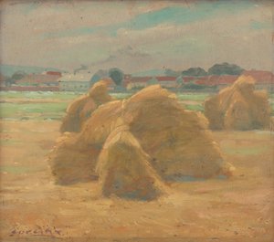 Hasat, c.1910 (gemideki yağ)