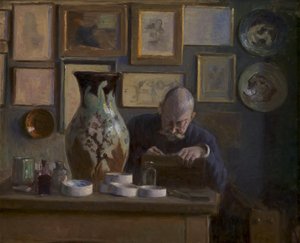 Mimar Thorvald Bindesbøll stüdyosunda