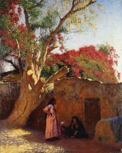 Köyün Dışında Bir Arap Ailesi by Ludwig Deutsch