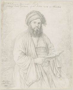 Oryantal kostümlü Karmelit Peder Wolfgang Bock