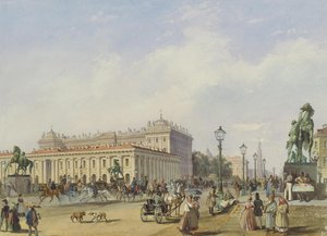Anichkov Köprüsü, Sankt Petersburg, 1847 by Ludwig Franz Karl Bohnstedt