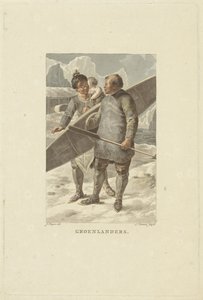 Grönland sakinleri Grönlandlılar (nesne üzerindeki başlık)