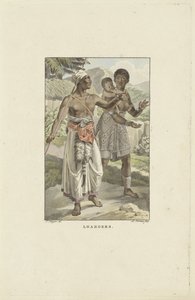 Loango-Angola Coast Loangers sakinleri (nesne üzerindeki başlık) by Ludwig Gottlieb Portman