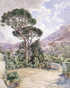 Castellamare (kalem ve sulu boya)