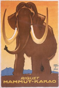 'Riquet Mammut-Kakao' reklamı by Ludwig Hohlwein